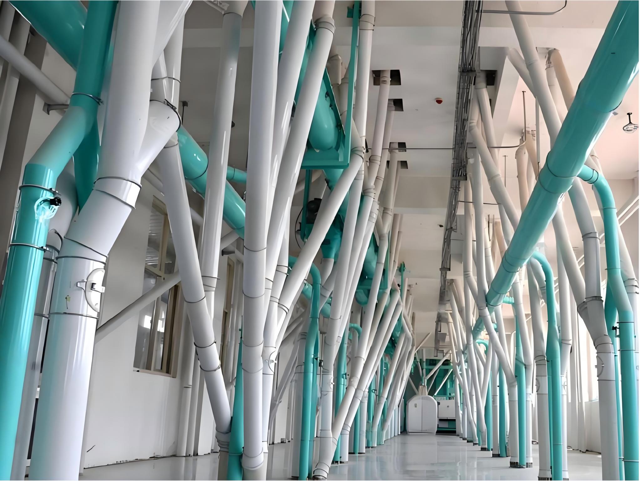 Gravity Spouting Pipe in feed Mills and Hygienic Food